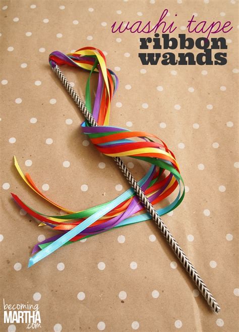 Diy toys like these homemade magic wands are fun for kids! DIY Ribbon Wands in 5 Minutes! - The Simply Crafted Life