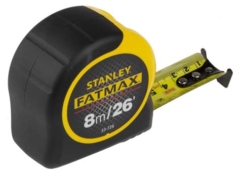 0 33 726 Stanley Stanley Fatmax 8m Tape Measure Imperial Metric