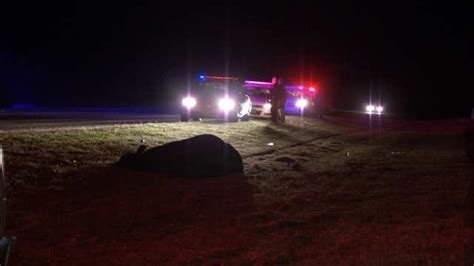 Tulsa Police Pickup Truck Hits Kills Cow On Highway