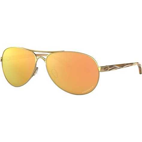 Oakley Womens Oo4079 Feedback Aviator Metal Sunglasses Bait N Hook