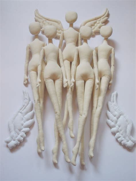 Set Of 5 Blank Doll Bodies 17for Crafting Handmade Doll Presewn And Stuffed Blank Doll Body