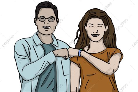 Cartoon Fist Bump Png Vector Psd And Clipart With Transparent