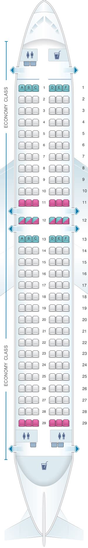 Seat Map Airberlin Airbus A320 200