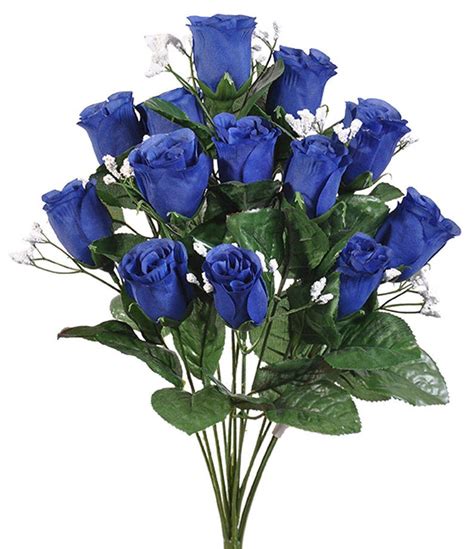 14 Royal Blue Rose Buds Long Stem Rose Bouquet Rose Bush Etsy