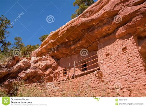 The Special Manitou Cliff Dwellings Museum Stock Photo Image Of