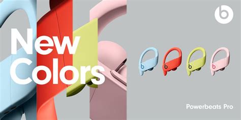 Powerbeats Pro Debut In Four New Colors Spring Yellow Cloud Pink