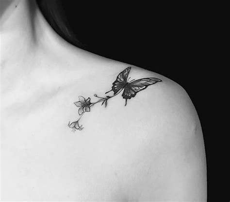 27 Simple Butterfly Small Tattoo Designs In 2020 Collar Bone Tattoo