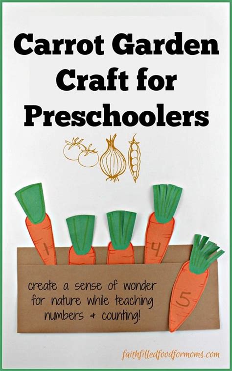 Find out what you need to get your pizza garden started. Carrot Garden Craft for Preschoolers ~ Faith Filled Food ...