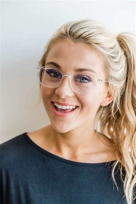 Blond Hair Blond Beauty Blonde With Glasses Clear Glasses Frames Women Glasses Trends
