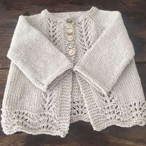 Beautiful Skills Crochet Knitting Quilting Old Shale Cardigan