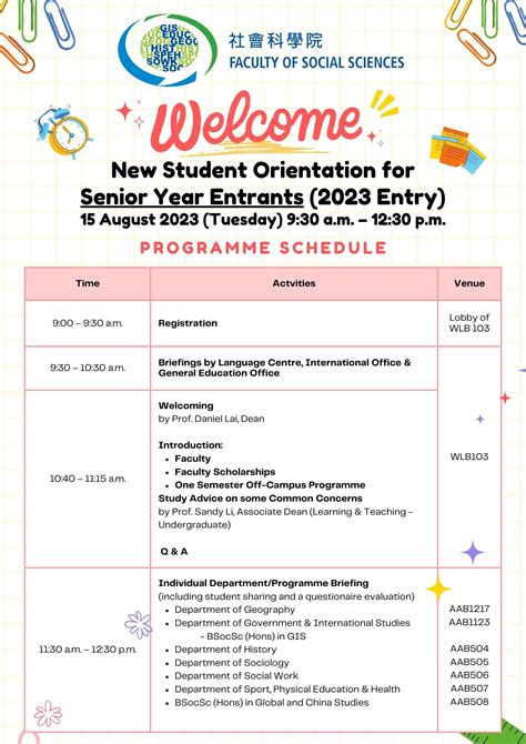 Orientations For New Students 2023 Faculty Of Social Sciences Hkbu
