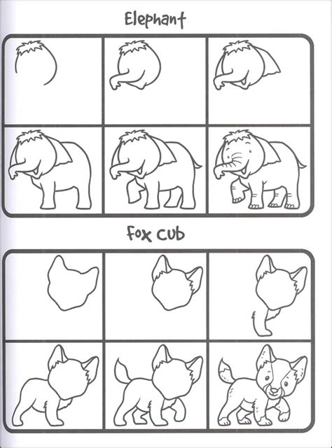How To Draw Baby Animals For Kids