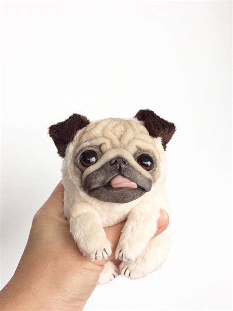 Cute Dog Puppy Pug Handmade Soft Toy Pug Dog Pug Toy Cute Dogs