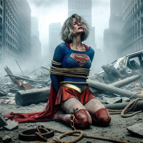 Supergirl Tied Up In Devastated Metropolis By Wbatson99 On Deviantart