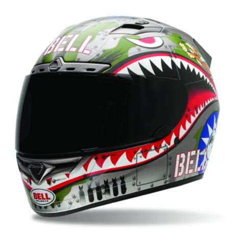 Bell motorcyle helmet vortex matte black size medium m 2010. bell_vortex_flying_tiger_helmet.jpg