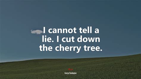 627350 I Cannot Tell A Lie I Cut Down The Cherry Tree George