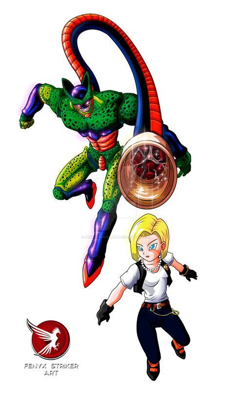 Cell Absorbing Android 18 Fenyx Striker Render By Fenyxstrikerart On