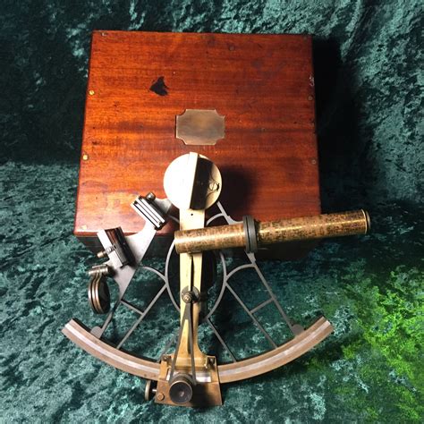 zero stock antique marine sextant made in england late 1800 s explorer antiques