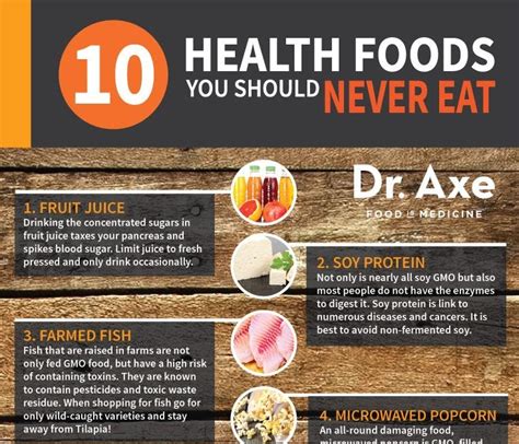 Infographic Weight Loss 10 Health Foods You Should Never Eat