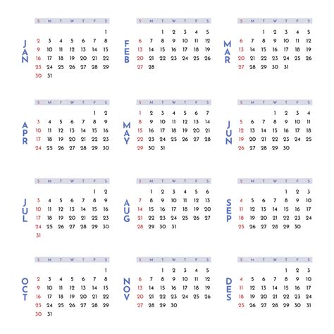 2022 Calendar Minimalist All Months 2022 Calendar Complete Calendar