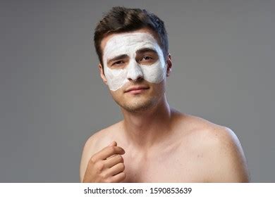 Handsome Man Mask On Face Naked Stock Photo Shutterstock
