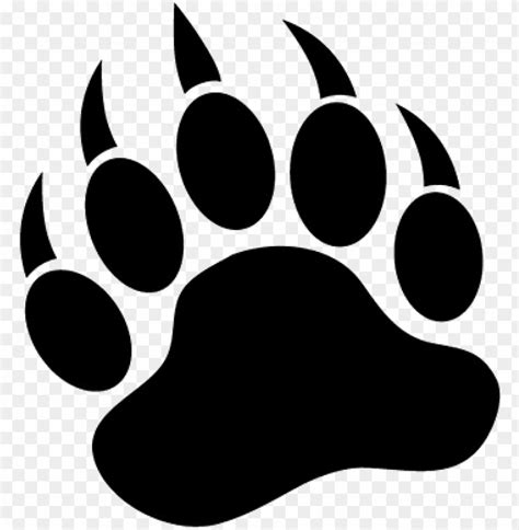 Download Bear Paw Print Png Bear Paw Vector Png Free Png Images
