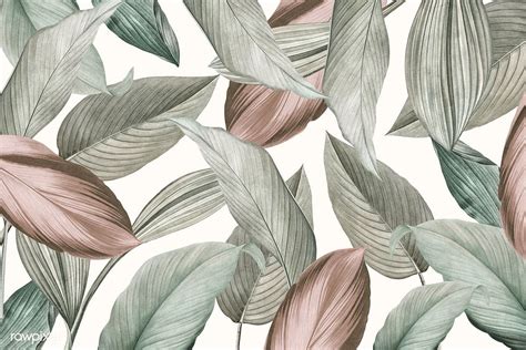 Green Tropical Leaves Patterned Background Premium Image By Rawpixel