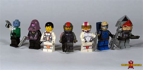 Mass Effect 1 And 2 Character Minifigs A Lego Creation By