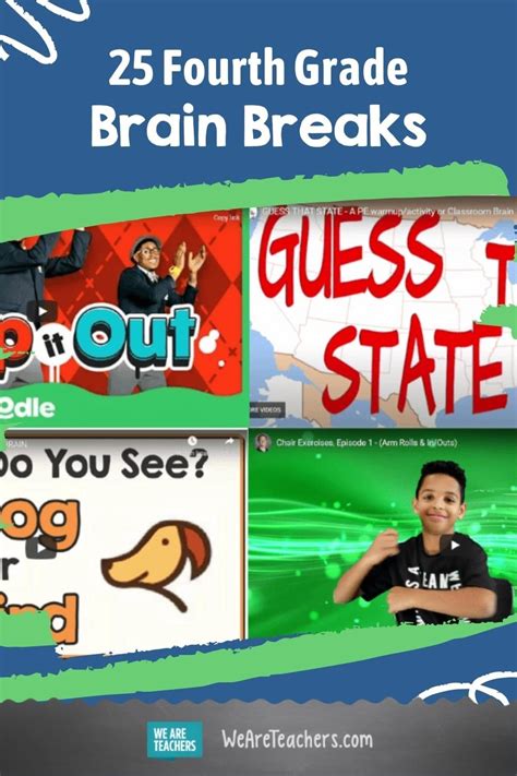 Low Energy In The Classroom These Fourth Grade Brain Breaks Are The