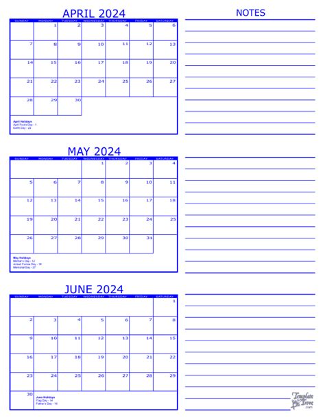 April May June Calendar 2024 Printable 2024 Calendar Printable
