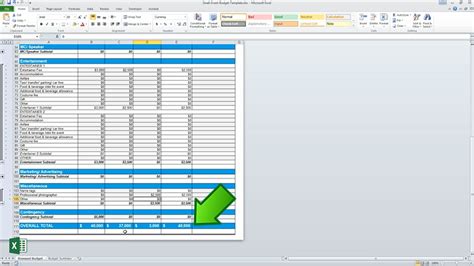 How To Use An Event Budget Template In Microsoft Excel Free Download