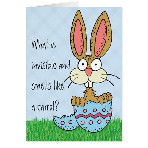 Funny Easter Bunny Joke Card Zazzle