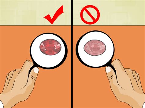 루비가 진짜인지 구별하는 방법 Wiki 공예품