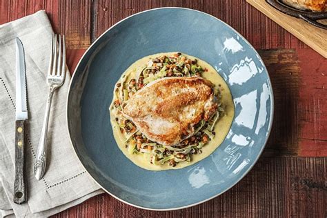 This quick chicken starter recipe will impress guests yet give you more time for entertaining. Pan-Fried Chicken with Spicy Lentils | Recipe | Lentil recipes, Pan fried chicken, Recipes