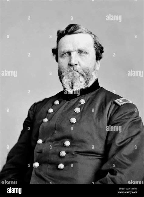 Digitally Restored Vector Portrait Of General George Henry Thomas Stock
