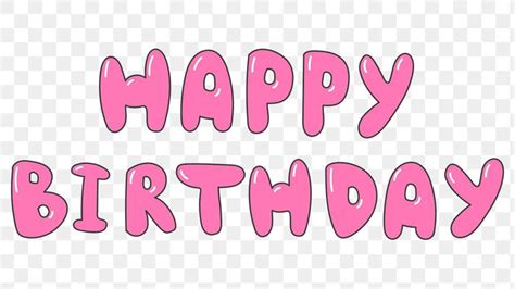 Pink Happy Birthday Word Design Element Premium Image By Rawpixel Com Nunny Happy Birthday