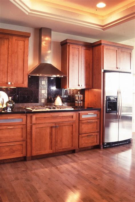 Cherry Kitchen Cabinets With Glass Doors