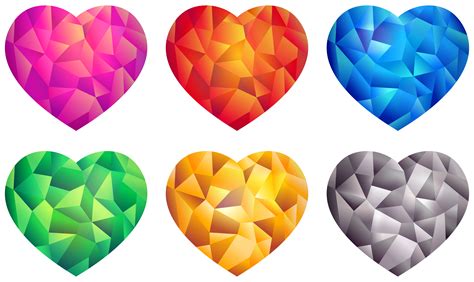 Colorful Hearts Png Image Purepng Free Transparent Cc0 Png Image