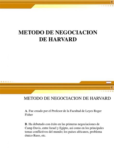 14 Metodo De Negociacion De Harvard Negociación Comunicación