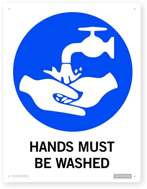 Wash Hands Mandatory Sign