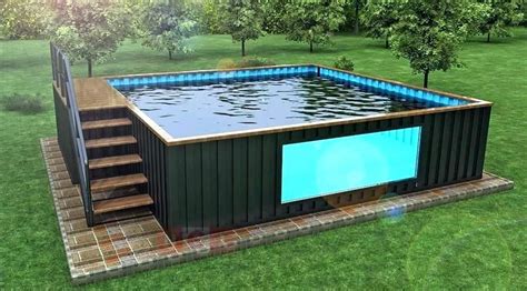 Swimming Pools Made From Shipping Containers Home Design Garden