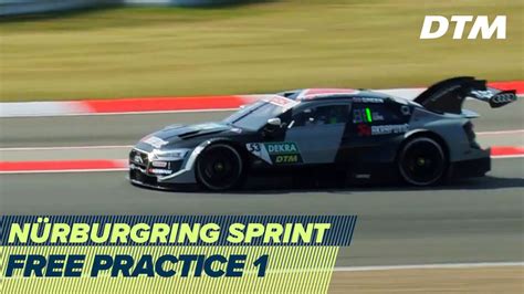 Re Live Free Practice 1 Dtm Nürburgring Sprint 2020 Youtube