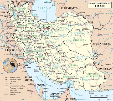 Iran Maps Printable Maps Of Iran For Download