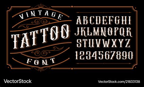 Vintage Tattoo Lettering Fonts My Xxx Hot Girl