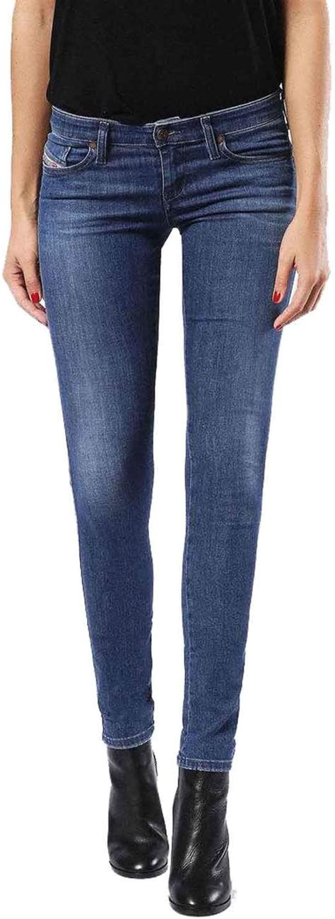 Diesel Skinzee Low Pantaloni Skinny Jeans Voor Dames Amazonnl Kleding Schoenen And Sieraden