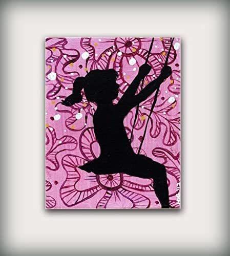 Pink Canvas Wall Art Perfect For A Little Girl Nursery