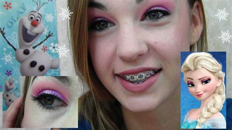 Elsa Frozen Halloween Makeup Tutorial Youtube