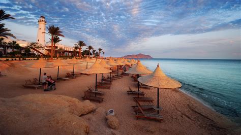 Sharm El Sheikh Tourist Town Between The Desert Of The Sinai Peninsula