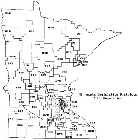 Resource Record Minnesota Legislative Districts 1992