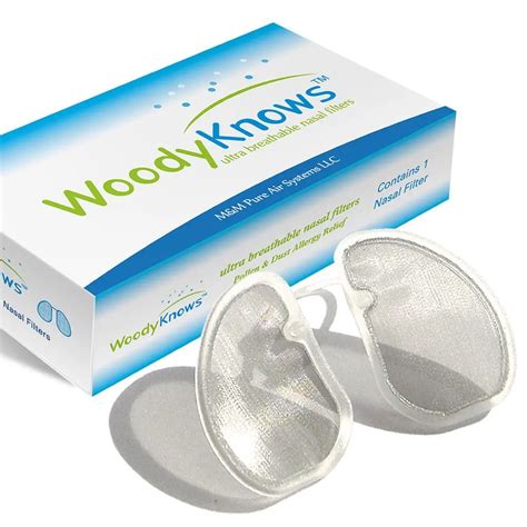 Woodyknows Ultra Breathable Nasal Filters Anti Pollen Dust Allergy Relief No Nose Medicine